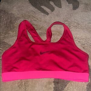 Nike Women's Pink Sports Bra great condition size M color block M